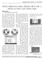 Phần mềm dạy học tiếng việt lớp 1, phần luyện tập tổng hợp