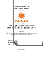 Sứ mệnh lịch sử của giai cấp công nhân   CNXHKH