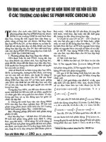 Vận dụng phương pháp dạy học hợp tác nhóm trong dạy học môn giải tích ở các trường cao đẳng sư phạm nước CHDCND lào