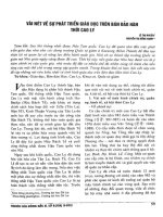 Vài nét về sự phát triển giáo dục trên bán đảo hàn thời cao ly