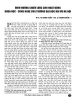 Định hướng chiến lược cho hoạt động khoa học   công nghệ của trường đại học nội vụ hà nội