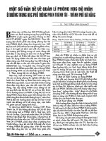 Một số vấn đề về quản lí phòng học bộ môn ở trường trung học phổ thông phan thành tài   thành phố đà nẵng