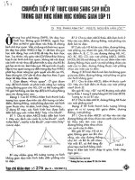 Chuyển tiếp từ trực quan sang suy diễn trong dạy học hình học không gian lớp 11