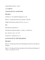 Chuyên đề hàm số liên tục (2022)   toán 11