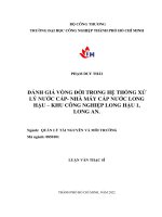 Đánh giá vòng đời sản phẩm trong hệ thống xử lý nước cấp- nhà máy cấp nước Long Hậu – KCN Long Hậu 1, Long An.pdf