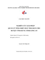 Nghiên cứu giải pháp quản lý tổng hợp chất thải rắn cho huyện Vĩnh Hưng tỉnh Long An.pdf