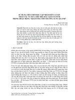 Sử dụng trò chơi học tập nhằm rèn luyện thao tác tư duy cho trẻ mẫu giáo 5 6 tuổi trong hoạt động “khám phá môi trường xung quanh”