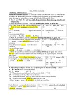 RELATIVE CLAUSE  MỆNH ĐỀ QUAN HỆ