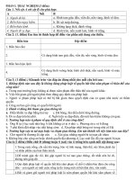 đề kiểm tra hk 2 gdcd co ma tran - dap an