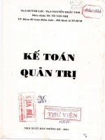 Tổng quan kế toán quản trị: Phần 1