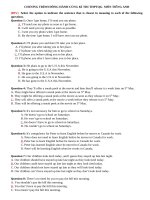 Bài tập luyện thi TN THPT