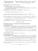 Bai giai de thu suc dai hoc lan 2 khoi A cua DH Vinh