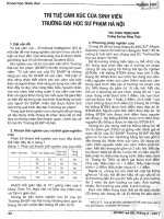 Trí tuệ cảm xúc của sinh viên trường đại học sư phạm hà nội