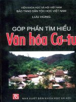 Nghiên cứu văn hóa Cơ-tu: Phần 1
