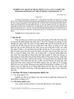 Nghiên cứu hệ số sử dụng phân N của cây cà phê vối kinh doanh bằng kỹ thuật đồng vị đánh dấu N15