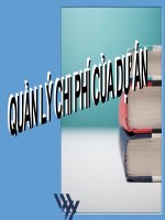 Quản lí chi phí dự án httt