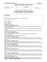 Bài tập chuyên đề tốc độ không đổi