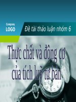 thực chất và động cơ của TB
