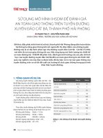 SỬ DỤNG MÔ HÌNH IHSDM ĐỂ ĐÁNH GIÁ AN TOÀN GIAO THÔNG TRÊN TUYẾN ĐƯỜNG XUYÊN ĐẢO CÁT BÀ, THÀNH PHỐ HẢI PHÒNG