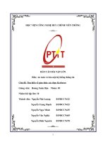 BÁO CÁO BÀI TẬP LỚN Môn An toàn và bảo mật hệ thống thông tin Chủ đề Tìm hiểu về giao thức xác thực Kerberos