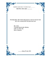 Sáng kiến kinh nghiệm một số biện pháp giúp học tốt môn toán lớp 2 sách giáo khoa mới