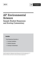 AP environmental science samples and commentary from the 2019 exam administration: free response question 2