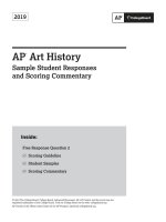 AP art history samples and commentary from the 2019 exam administration: free response question 2
