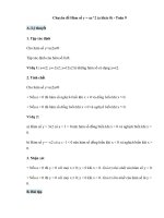 Chuyên đề hàm số y = ax2 (a khác 0) (2022)   toán 9