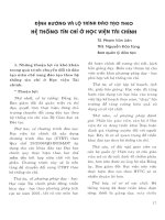 Định hướng lộ trình đào tạo theo hệ thống tín chỉ ở học viện tài chính