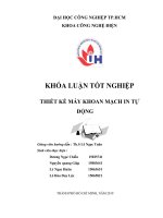 Thiết kế máy khoan mạch in tự động khóa luận tốt nghiệp đại học khoa công nghệ điện