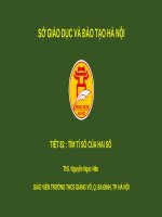 Bài giảng môn Toán lớp 6: Tìm tỉ số của hai số - ThS. Nguyễn Ngọc Hân