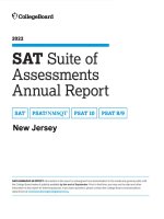 2022 new jersey SAT suite of assessments annual report