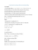 Công thức tìm tọa độ giao điểm của hai đường thẳng hay, chi tiết hay nhất   toán lớp 9