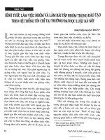 Hình thức làm việc nhóm và làm bài tập nhóm trong đào tạo theo hệ thống tín chỉ tại trường đại học luật hà nội