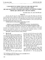 Giải pháp tác động tích cực đến phụ huyn và các lực lượng giáo dục khác để góp phần nâng cao hiệu quả cao hiệu quả công tác hướng nghiệp thông qua hình thức truyền thông