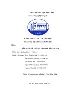 BÁO cáo bài tập lớn môn học QUẢN TRỊ hệ THỐNG THÔNG TIN đề tài xây DỰNG hệ THỐNG WEBSITE bán LAPTOP