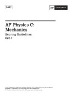 2022 AP exam administration scoring guidelines   AP physics c: mechanics (set 2)