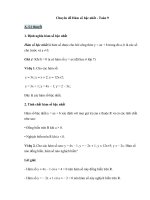 Chuyên đề hàm số bậc nhất (2022)   toán 9