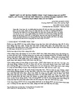 Thiết kế và sử dụng phiếu học tập theo chuẩn kiến thức, kỹ năng với sự hỗ trợ của công nghệ thông tin trong dạy học địa lí 10 THPT