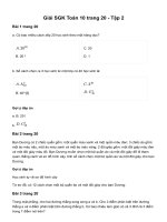 Toán 10: Bài tập cuối chương VI  Cánh diều