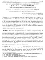 Xây dựng cơ sở dữ liệu thành phần nước thải đầu vào của loại hình siêu thị trên địa bàn thành phố hồ chí minh