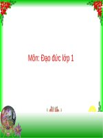 Bài giảng Đạo đức lớp 1 bài 4: Gia đình em