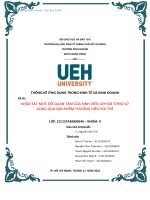 Đề tài KHẢO sát mức độ QUAN tâm của SINH VIÊN UEH đã TỪNG sử DỤNG QUA sản PHẨM THƯƠNG HIỆU KOI THÉ
