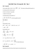 Toán 10: Bài tập cuối chương IV  Cánh diều