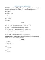 giai toan 9 bai 3 phuong trinh bac hai mot an