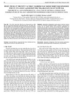 Phân tích lý thuyết và thực nghiệm xác định nhiệt độ sinh hơi tối ưu của máy lạnh hấp thụ NH3 H2O sản xuất nước đá