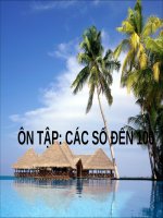 Bài giảng môn Toán lớp 1: Ôn tập các số đến 100