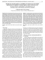 Đánh giá nguồn thải và nghiên cứu đề xuất giải pháp kiểm soát ô nhiễm từ hoạt động chăn nuôi gia súc