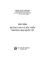 Giáo trình Quảng cáo và xúc tiến thương mại quốc tế