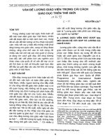 Vấn đề lương giáo viên trong cải cách giáo dục trên thế giới